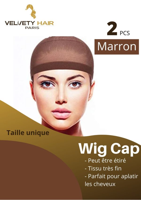 bonnets couleur marron pour perruque
