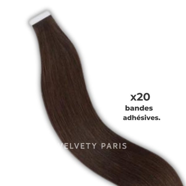 extensions de cheveux Tape in couleur 4#