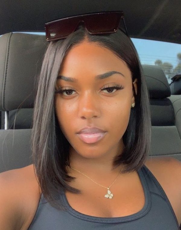 perruque lace wig bob asymétrique