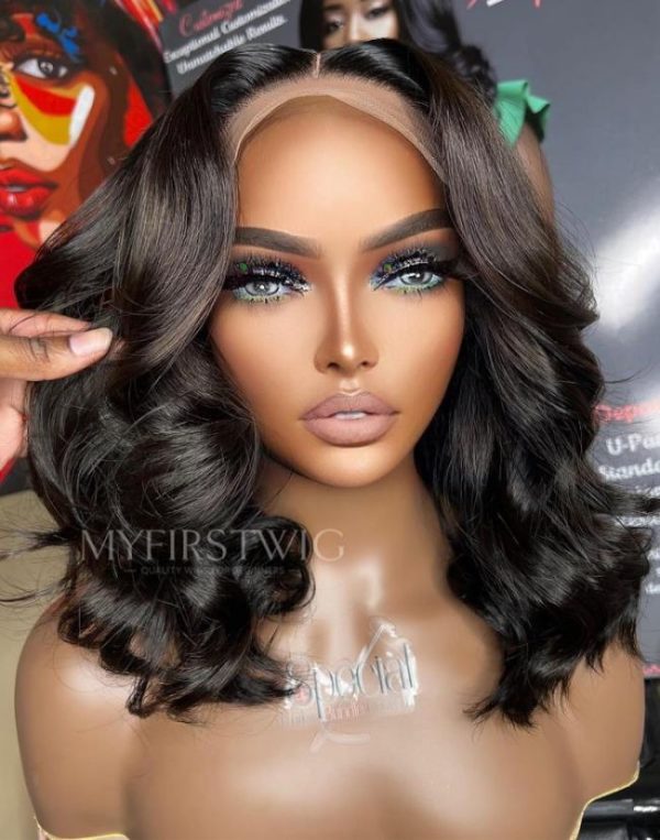 perruque loose wave mi-longue