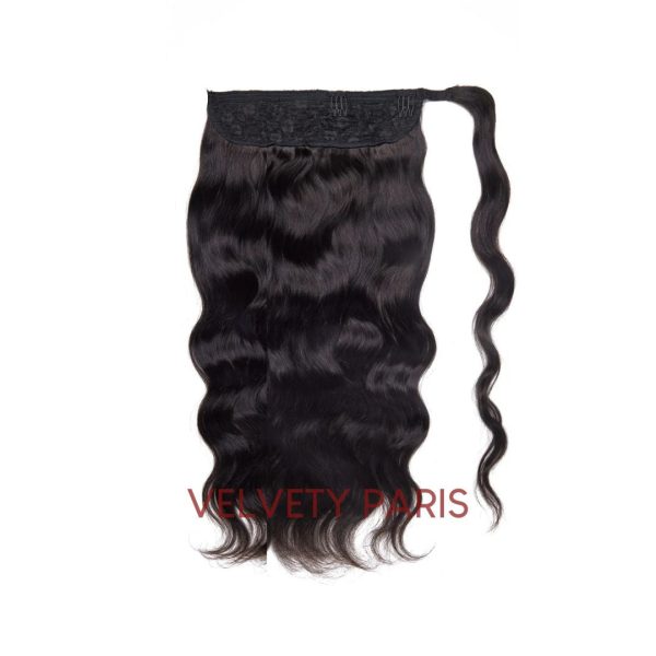 queue de cheval cheveux naturels