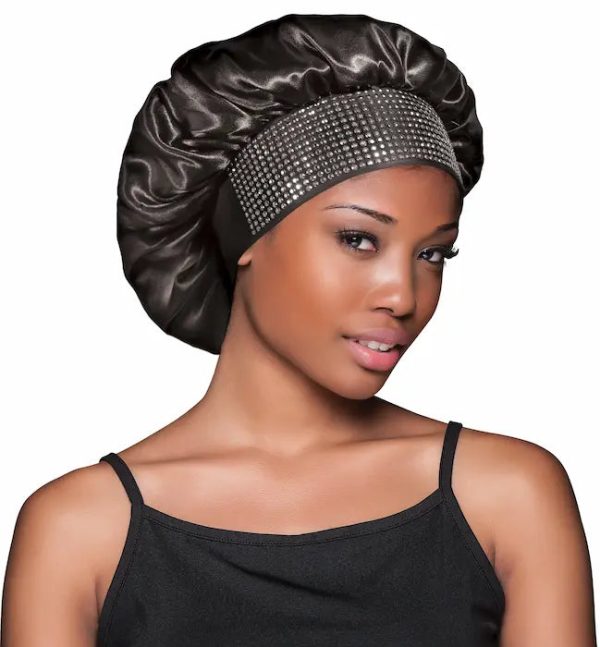 bonnet satin large bande PerruquePassion