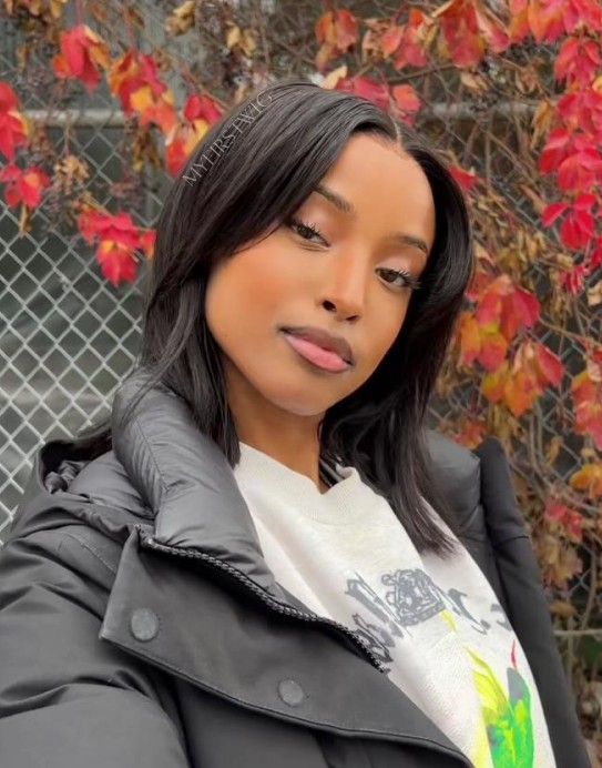 perruque lace wig bob coupe émoussée