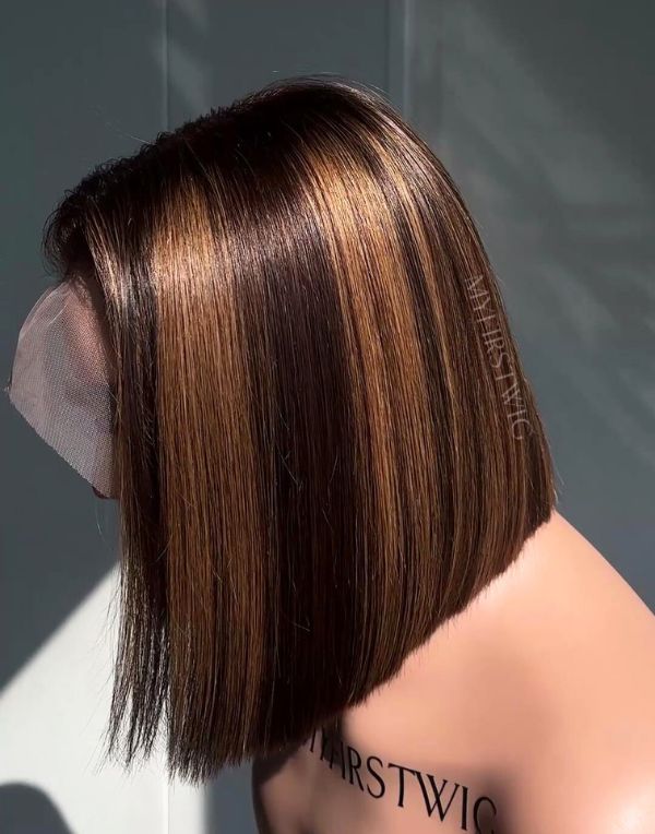 Perruque Bob chic brune