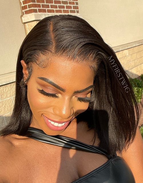 Perruque Lace Wig Bob Yaki