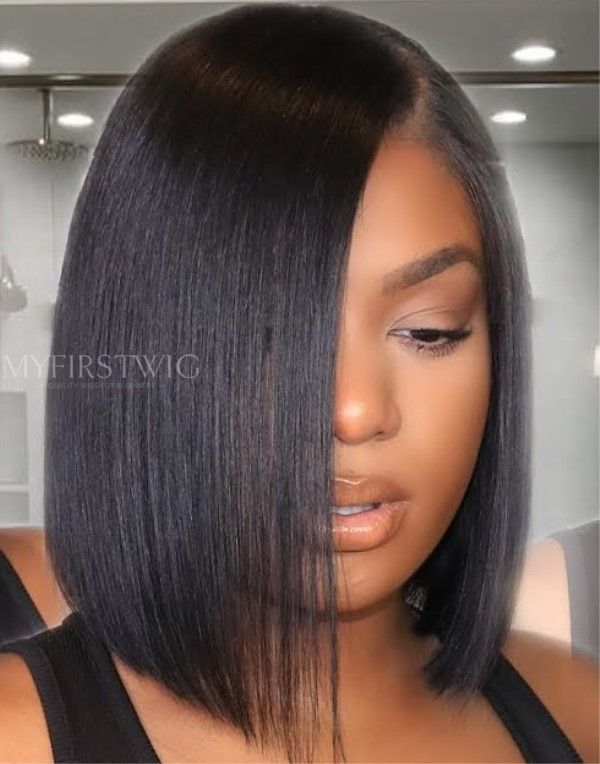 Perruque Lace Wig avec partie latérale élégante