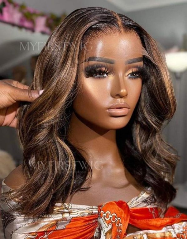 perruque lace wig marron ombré