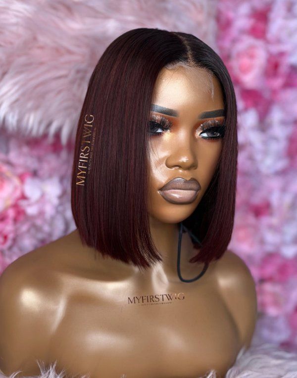 Lace Wig 13x6 ombrée bordeaux