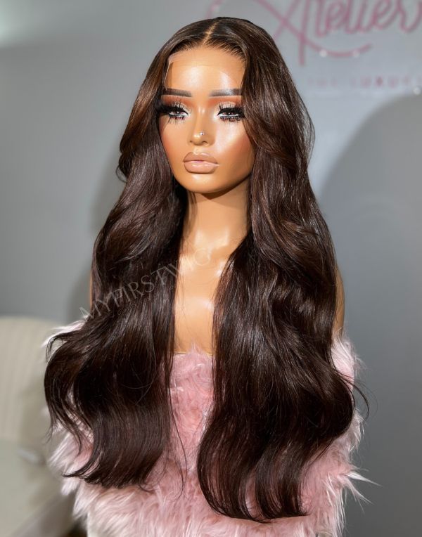 Lace Wig couleur bordeaux