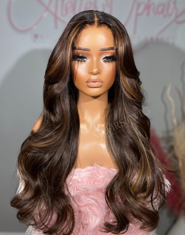 perruque marron Lace Wig