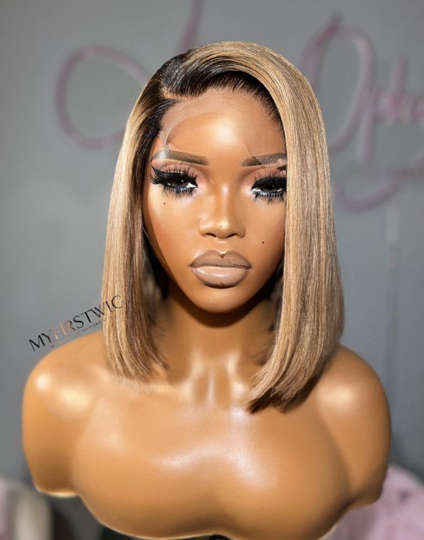 perruque lace wig bob blond
