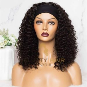 perruque bandeau headband deep wave