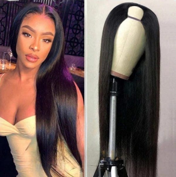 Perruque U-part ou V-part Lisse