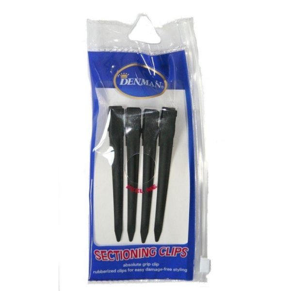 Pinces noires sépare mèches 9 cm Soft Touch PerruquePassion